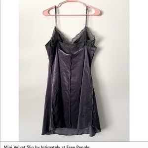 Mini velvet slip Free People